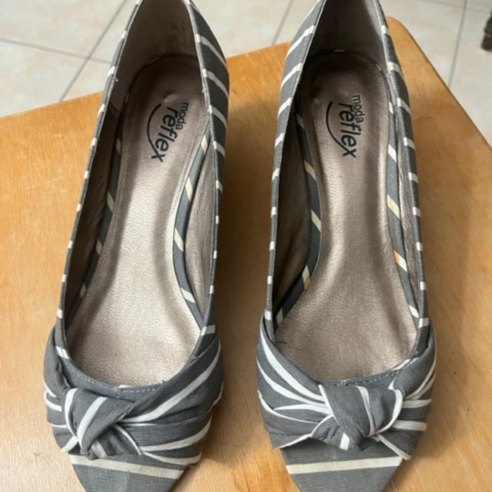 Stripe shoes grey/white